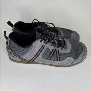 Xero Shoes Prio Barefoot Sneakers Mens 45 US 12 Running Minimalist Gray Suede